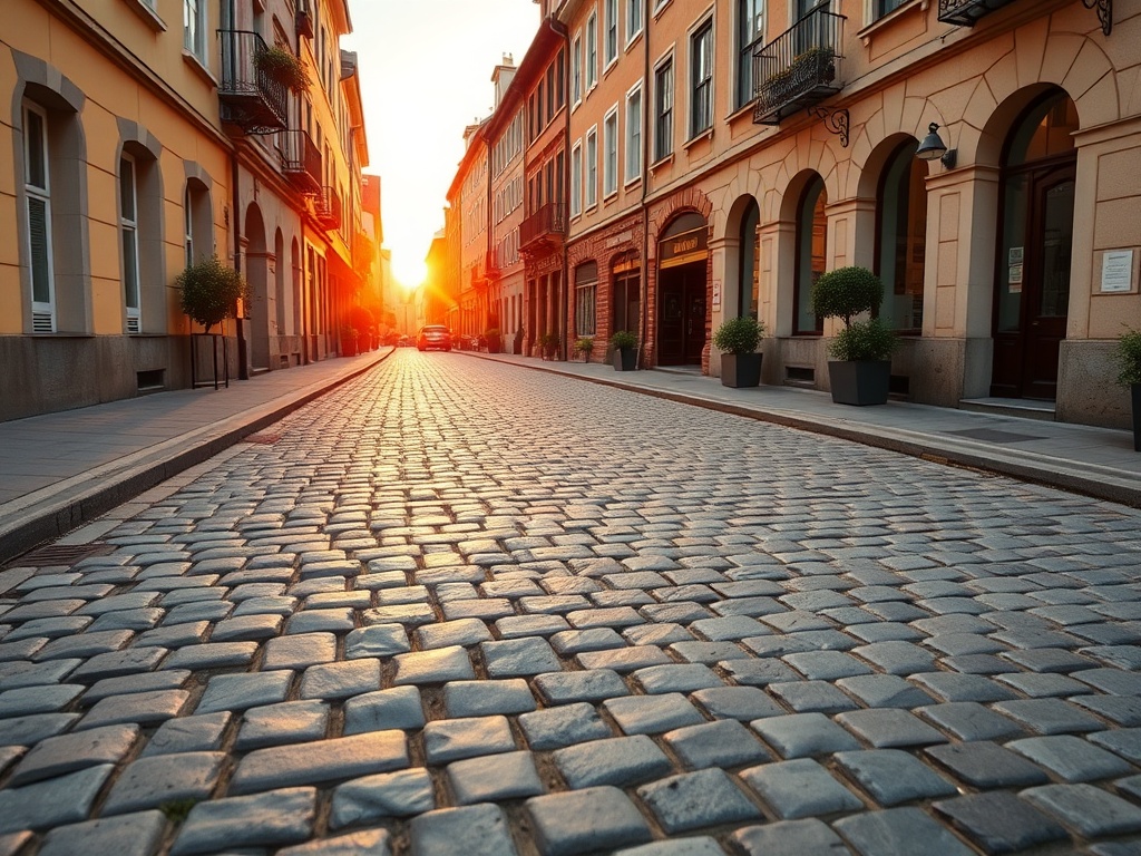 Turkish stone cobbles and setts for paving