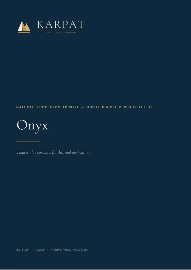 Cover of the Karpat onyx catalogue