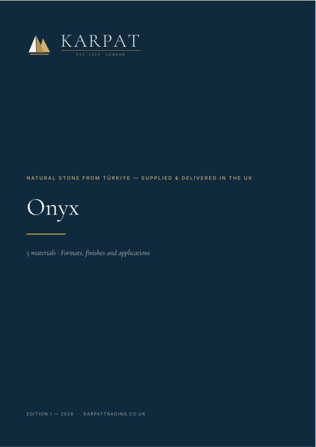 Cover of the Karpat onyx catalogue