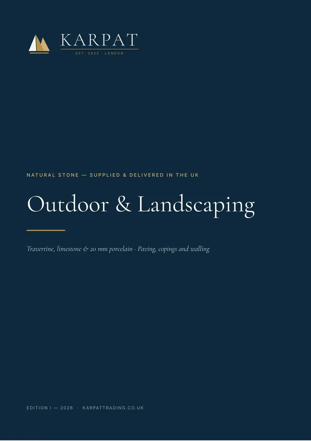 Cover of the Karpat outdoor and landscaping catalogue