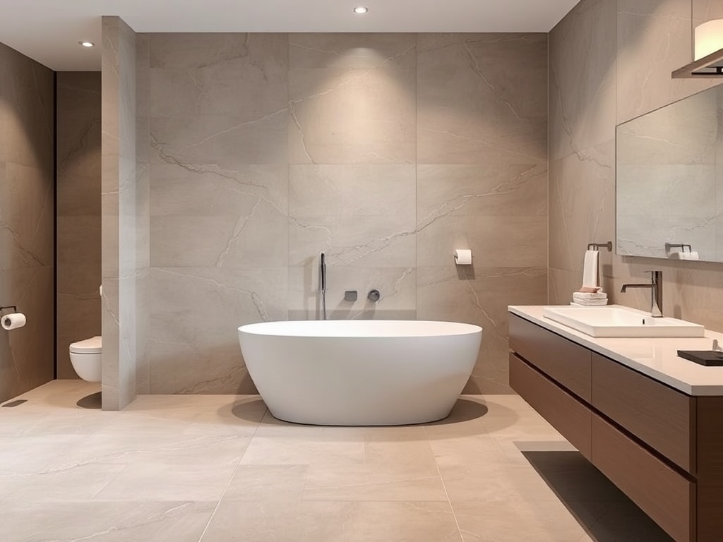 Large-format Turkish porcelain tiles